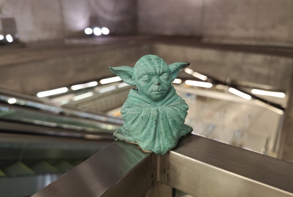 Yoda a Gellért téren 